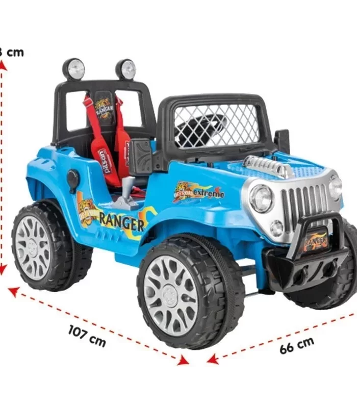 Pilsan Ranger Uzaktan Kumandalı Akülü Araba 12 Volt 05-107 Metalik Mavi