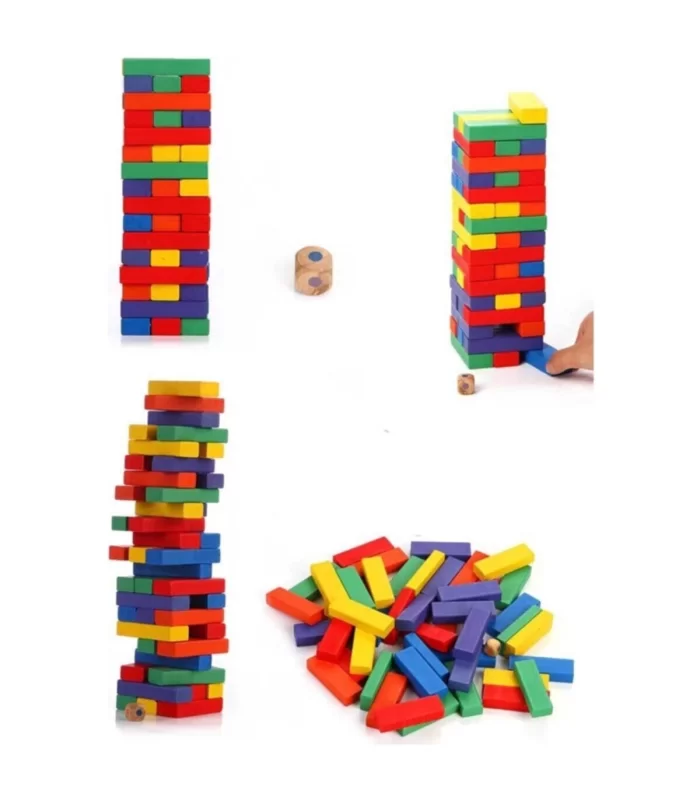 Playwood Ahşap Kutulu Denge Oyunu Renkli 310