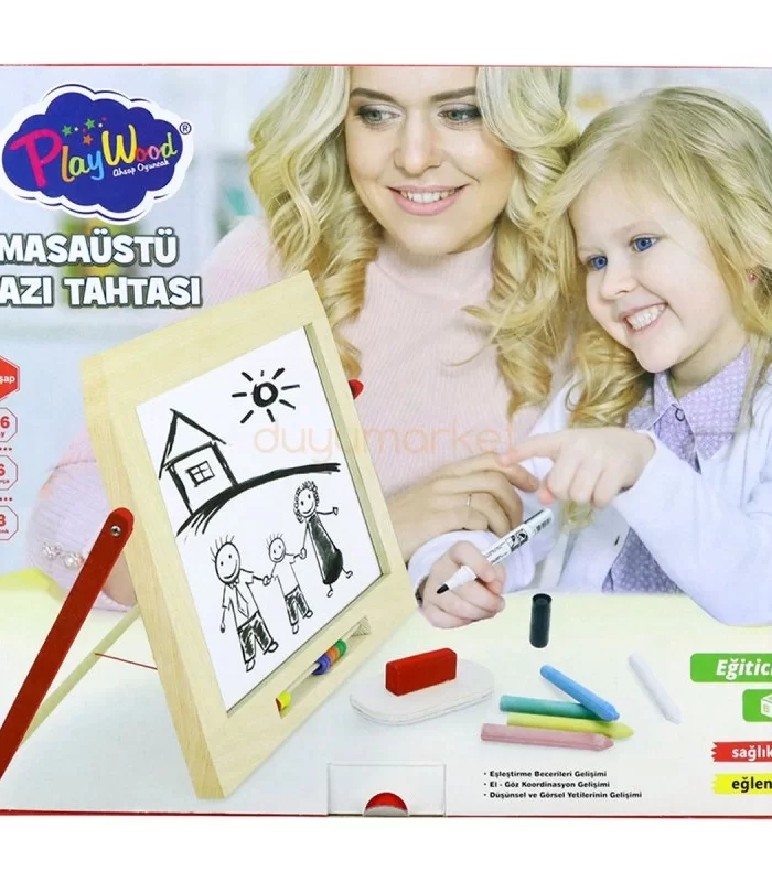 Playwood Ahşap Masa Üstü Yazı Tahtası 385