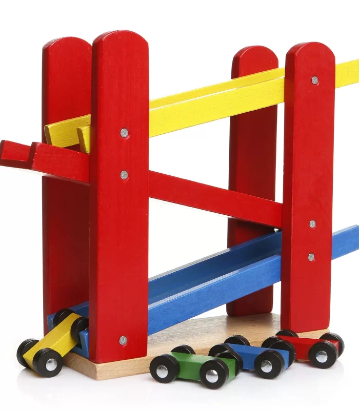 PlayWood Ahşap Otopark 5 Araba İlaveli 382