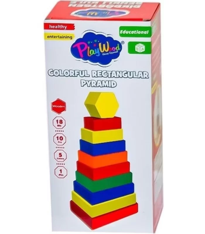 Playwood Dikdörtgen Renkli Kule 393