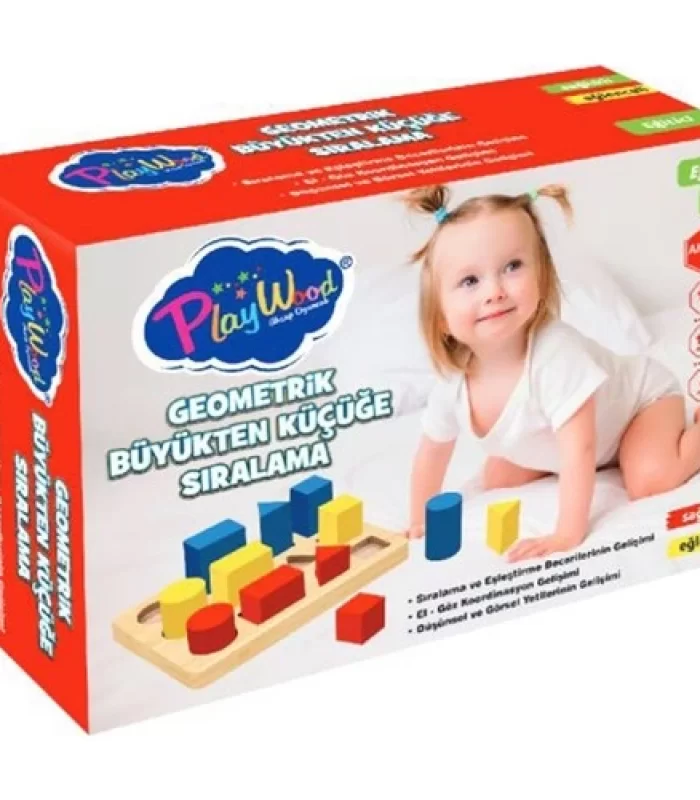 PlayWood Geometrik Büyükten Küçüğe Sıralama 314