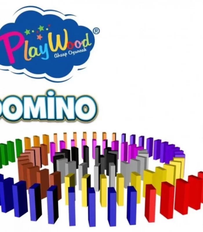 Playwood Kutuda Ahşap Domino Oyunu