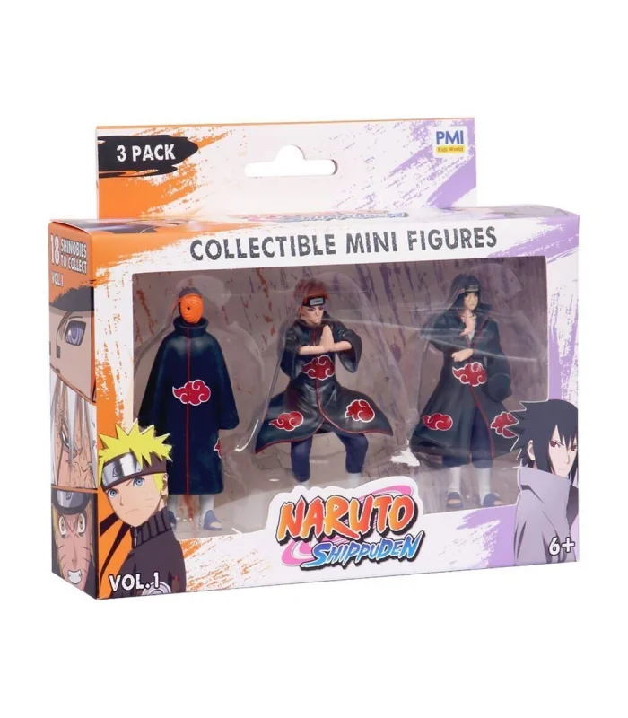 PMI/NSH2021S NARUTO 3LÜ KOLEKSİYON FİGÜR SETİ ASORTİ