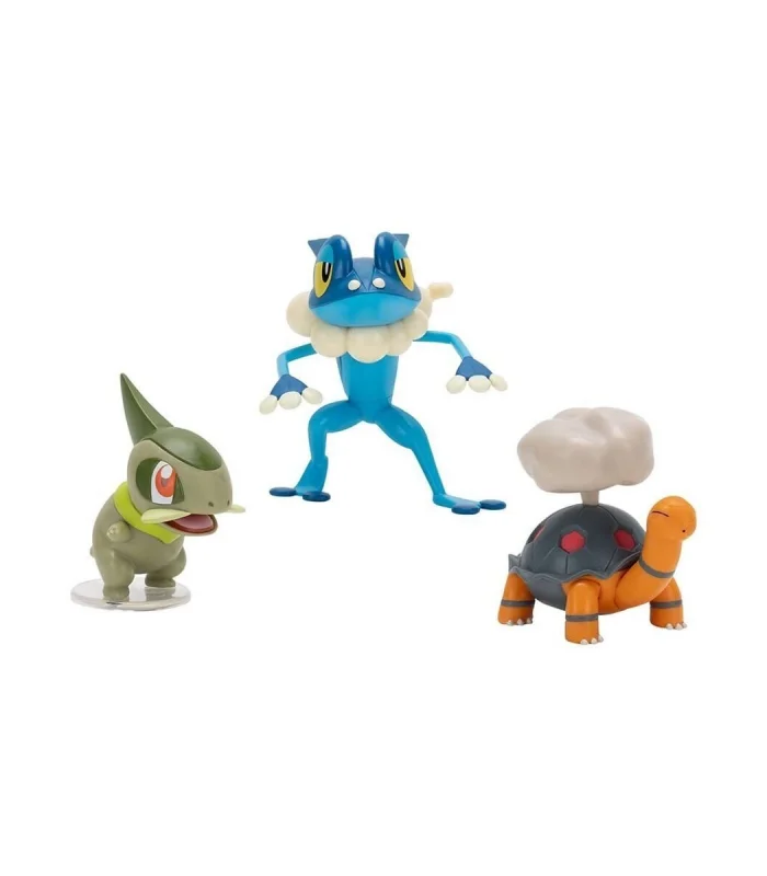 POK 95155-D Pokemon Battle 3lü Figür Seti Asorti