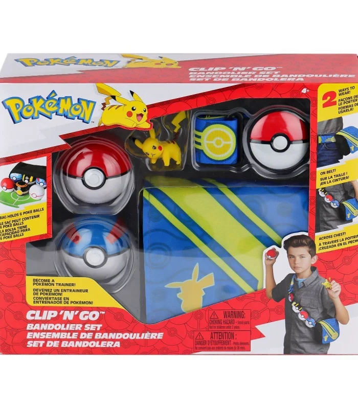 POK PKW3649 Pokemon Clip N Go Bandolier Büyük Set