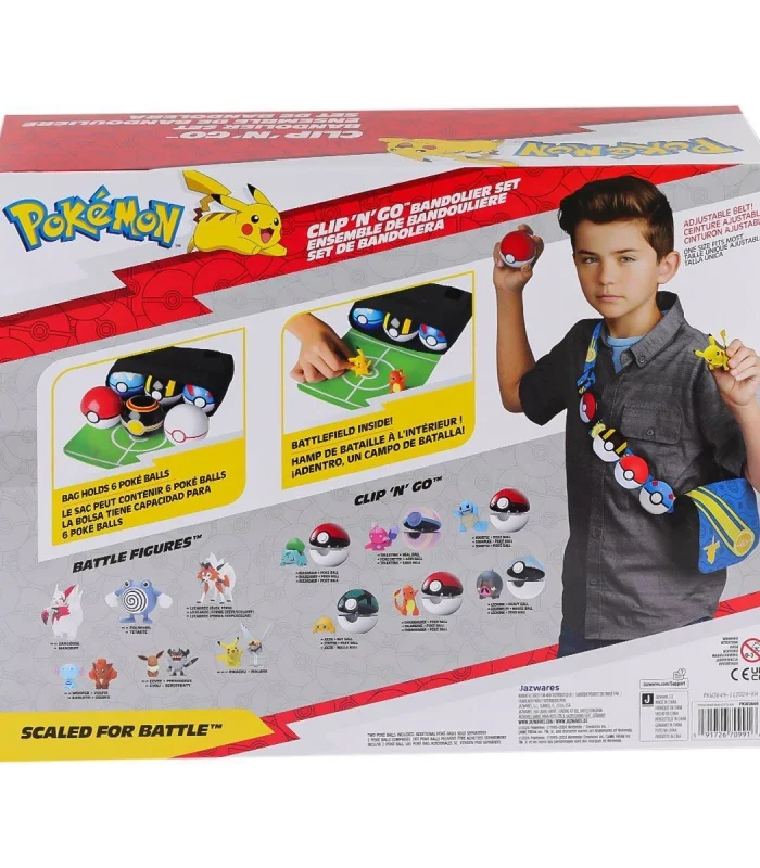 POK PKW3649 Pokemon Clip N Go Bandolier Büyük Set