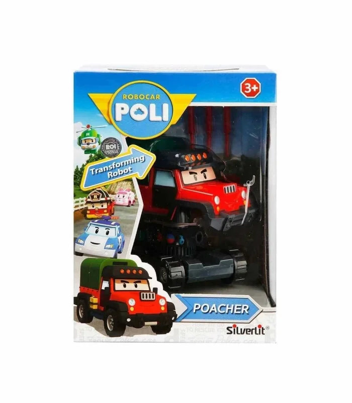 POLI 83360 Robocar Poli Hareketli Figür Poacher
