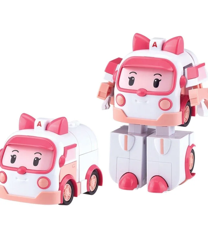 POLI MRT-0651 Robocar Transforming Robot Figür Amber -Necotoys