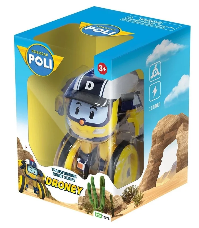 POLI MRT-0656 Robocar Transforming Robot Figür Droney -Necotoys