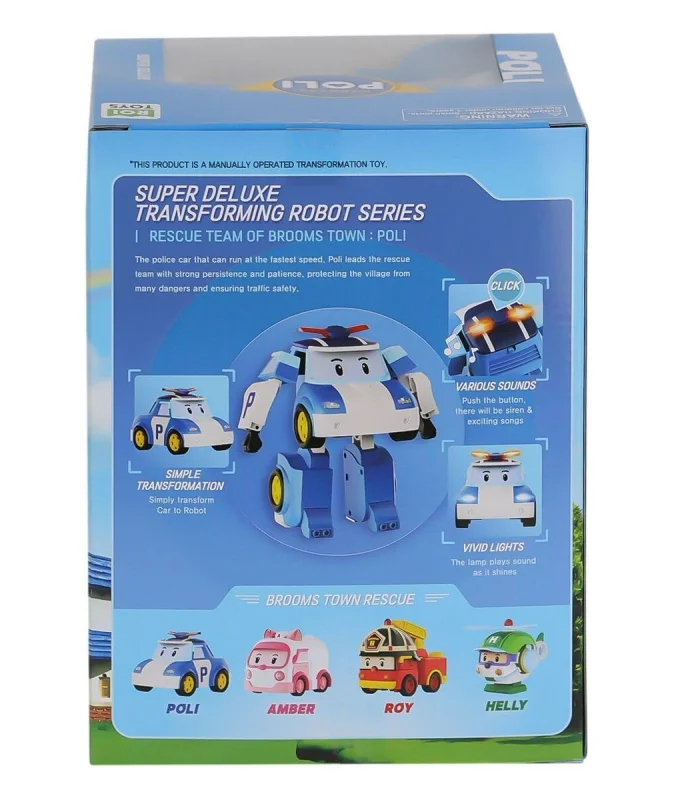 POLI MRT-685 Sesli ve Işıklı Robocar Poli Büyük Transforming Robot Poli