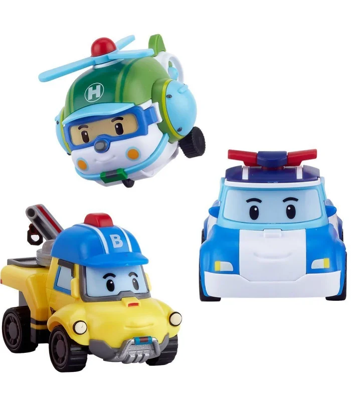POLI-ZR-912 Robocar Poli Gogo City Seri Poli Burky Helly Oyun Seti