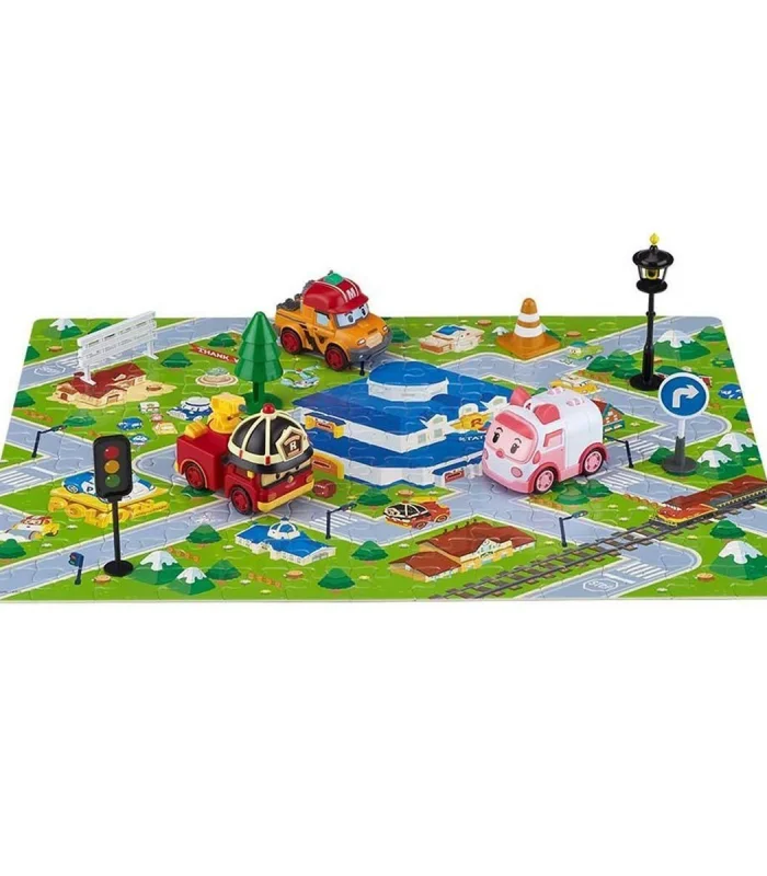 POLI ZR-913 Robocar Poli Gogo City Seri Ambar,Roy,Mark Oyun Seti