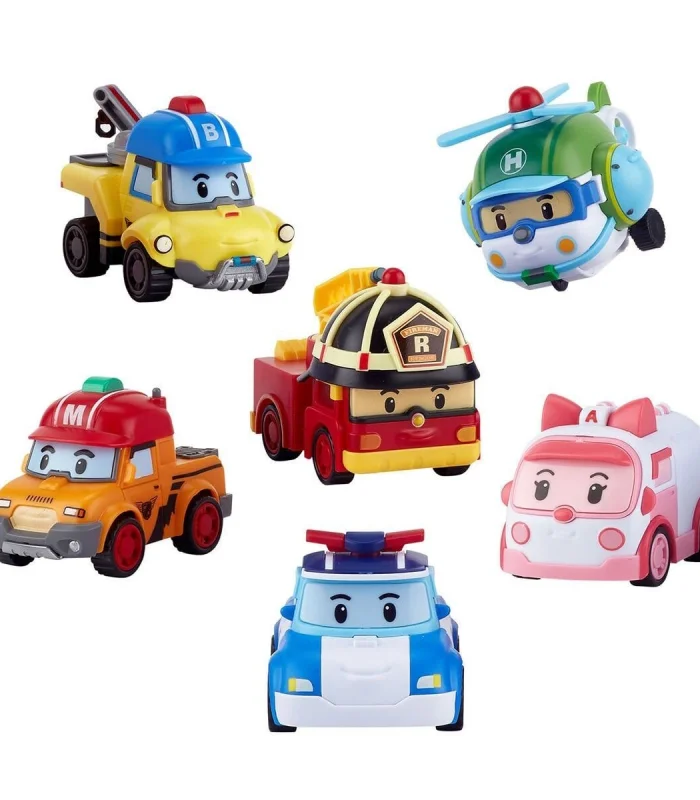POLI ZR-914 Robocar Poli Gogo Rescue Deluxe 6 Lı Set -
