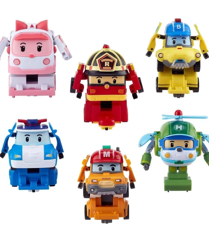 POLI ZR-915 Robocar Poli Quick Transforming Mini Rescue Deluxe Set