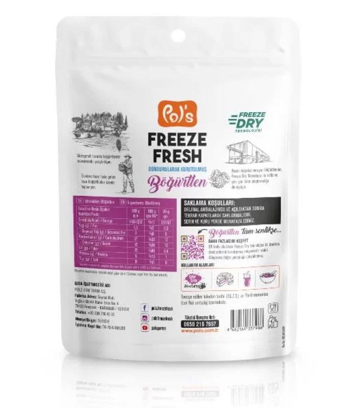 Pol’s Freeze Fresh Böğürtlen 20 Gr