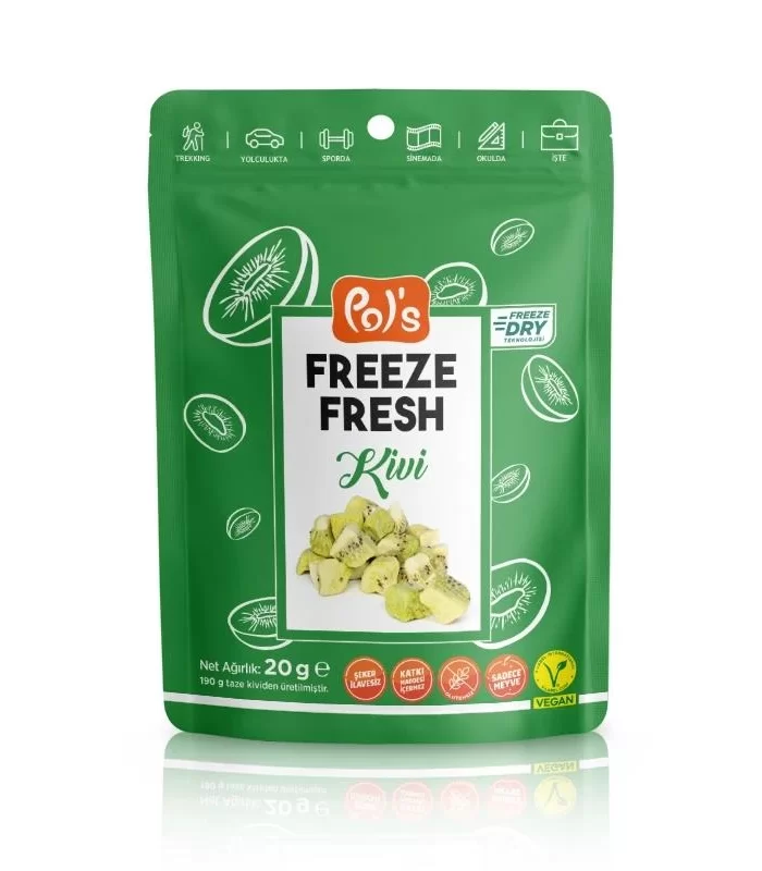 Pol’s Freeze Fresh Dondurularak Kurutulmuş Kivi 20 G