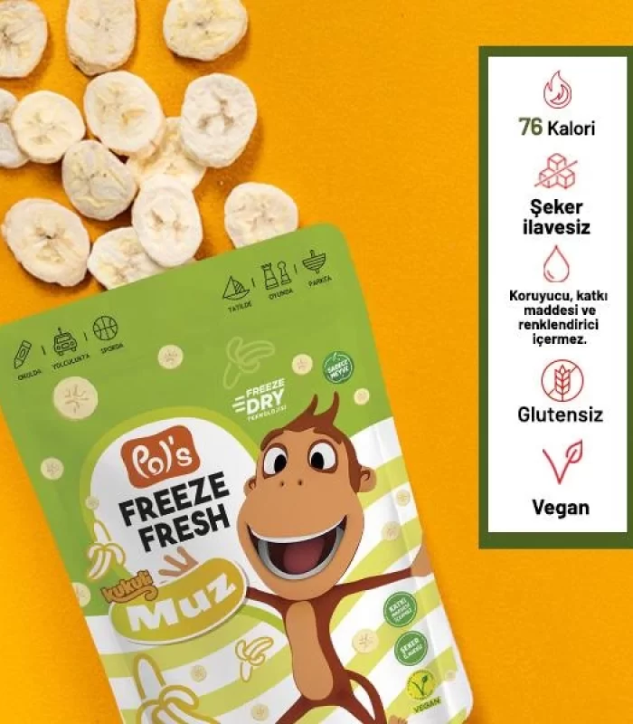 Pol’s Freeze Fresh Kukuli Muz 20 Gr