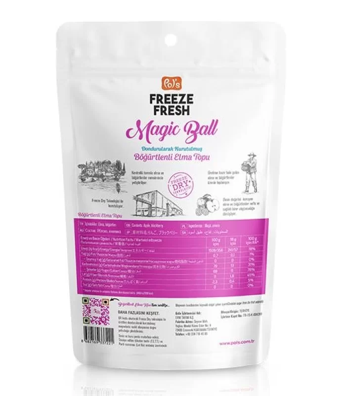Pol’s Freeze Fresh Magic Ball Böğürtlenli Elma Topları 16 Gr