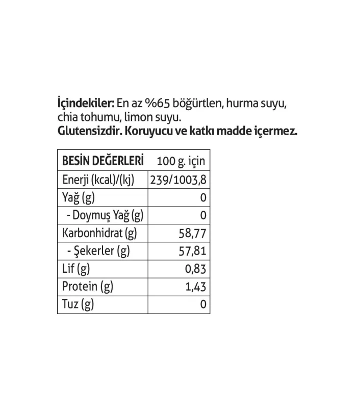 Pol’s Gurme Chia Tohumlu Şekersiz Böğürtlen Reçeli 285 Gr