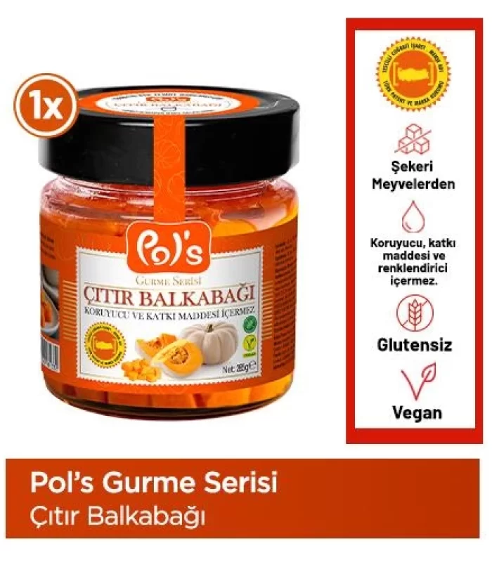 Pol’s Gurme Çıtır Balkabağı Reçeli 285 Gr