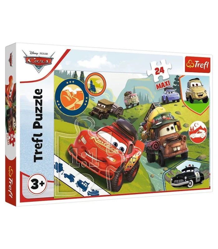 PUZZLE-14352 Maxi Disney Cars 3 24 Parça Çocuk Puzzle
