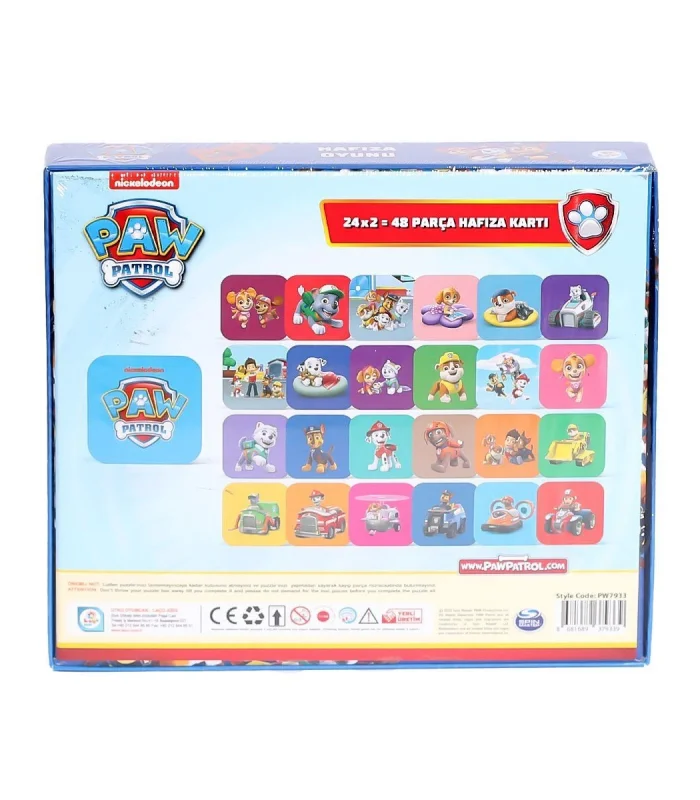 PW7933 Paw Patrol Hafıza Oyunu -Laço