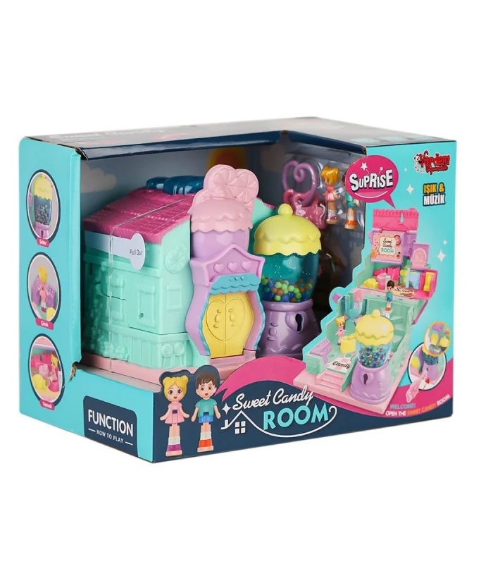 QF2910-11-12-13-14-15 Işıklı Müzikli Aksesuarlı Ev Serisi Açılıp-Katlanır