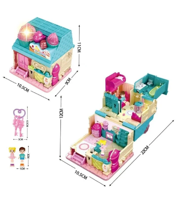 QF2910-11-12-13-14-15 Işıklı Müzikli Aksesuarlı Ev Serisi Açılıp-Katlanır