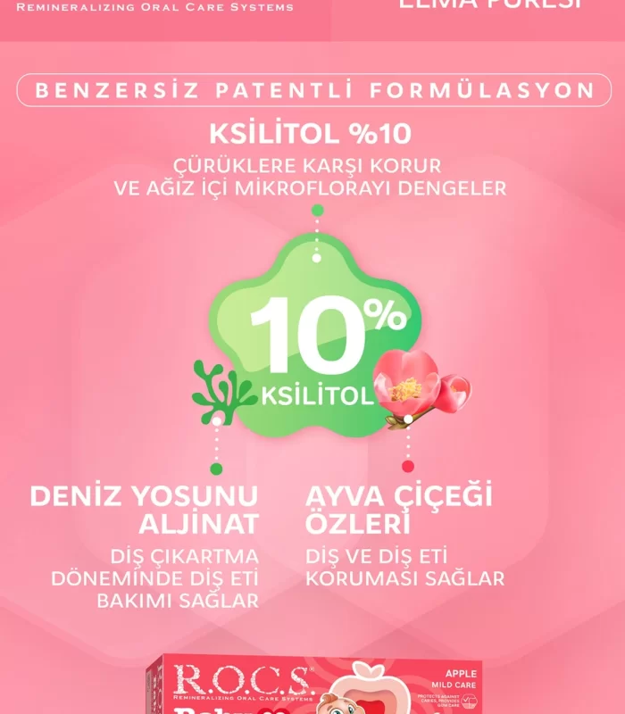 R.O.C.S.Baby Diş Macunu 35ml 0-3 Yaş Elma