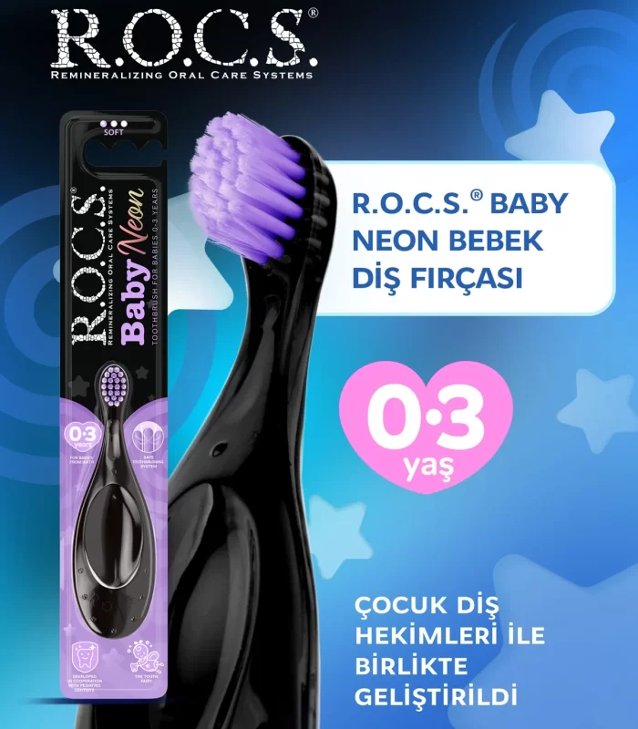 R.O.C.S.Baby Neon Ekstra Soft Diş Fırçası 0-3 Yaş