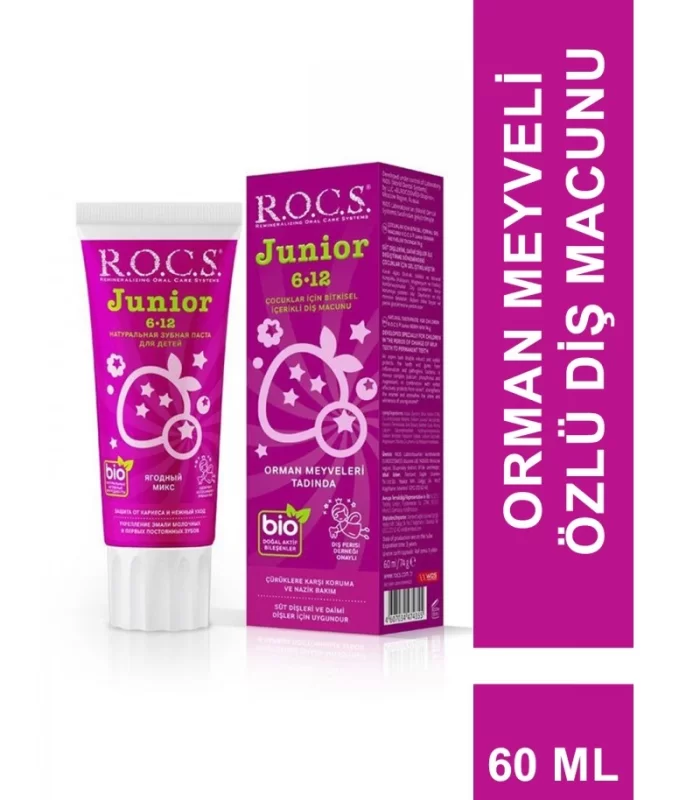 R.O.C.S.Junior Diş Macunu 6-12 Yaş 60 ml Orman Meyveleri