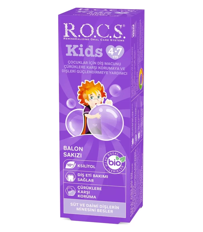 R.O.C.S.Kids Diş Macunu 35ml 4-7 Yaş Sakız