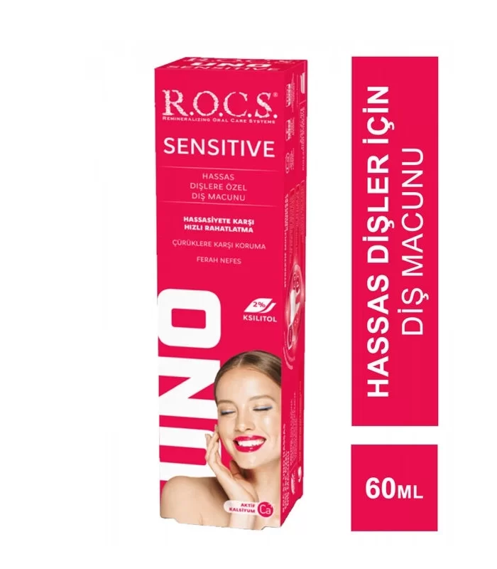 R.O.C.S.Uno Sensitive Hassas Dişlere Özel Diş Macunu 60 ml