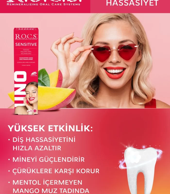 R.O.C.S.Uno Sensitive Hassas Dişlere Özel Diş Macunu 60 ml