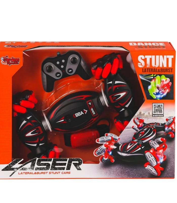 RQ3034-1 Kumandalı Bilekten Kontrol Işıklı Müzikli Stunt Araba -Vardem Oyuncak