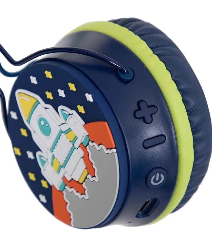 S00090370 -SUN-GLE-ECH-KULAKLIK MİKROFONLU KATLANABİLİR KABLOSUZ ROKET RESİMLİ L