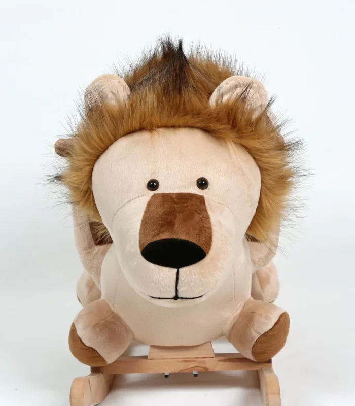 Safeline Bebe Peluş Ahşap Sallanır Oyuncak Aslan