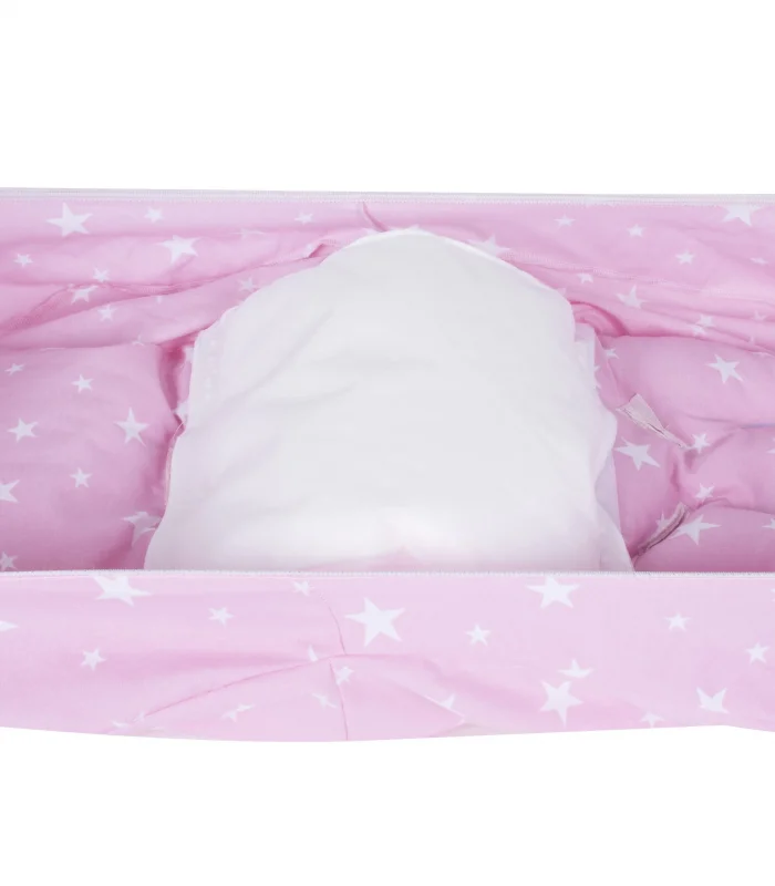Sevi Bebe Bel Destekli Ana Kucağı Örtüsü ART-61 Pembe Yıldız