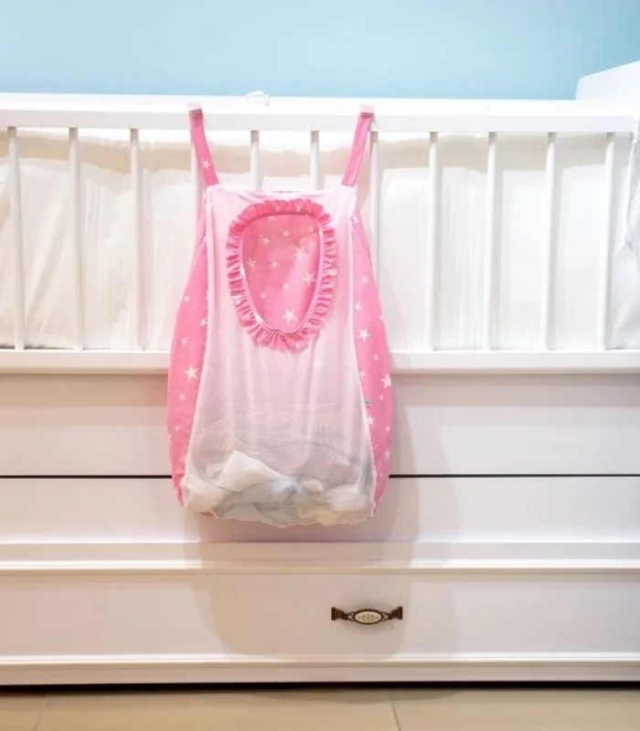 Sevi Bebe Kirli Çamaşır Torbası ART-83 Pembe Yıldız