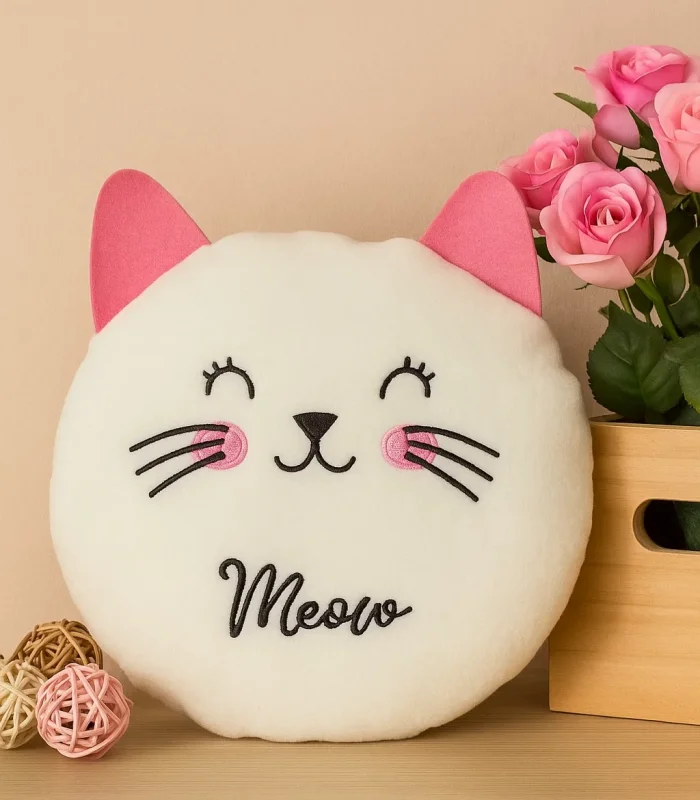 Sevimli Kedi Ve Panda Orta Boy Bebek Çocuk Yastık 2li Paket