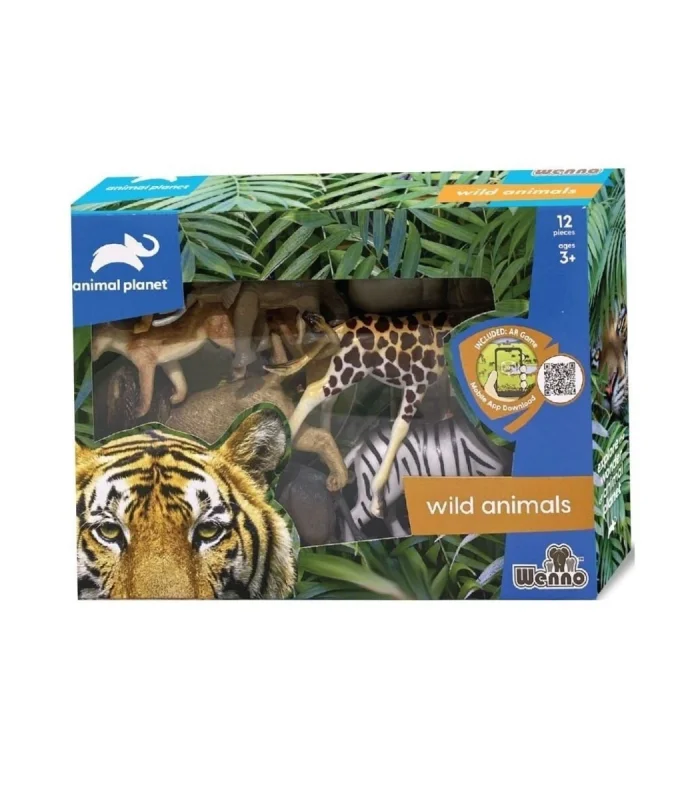 SH-5901 Vardem Kutulu 12 Parça Vahşi Hayvan Seti
