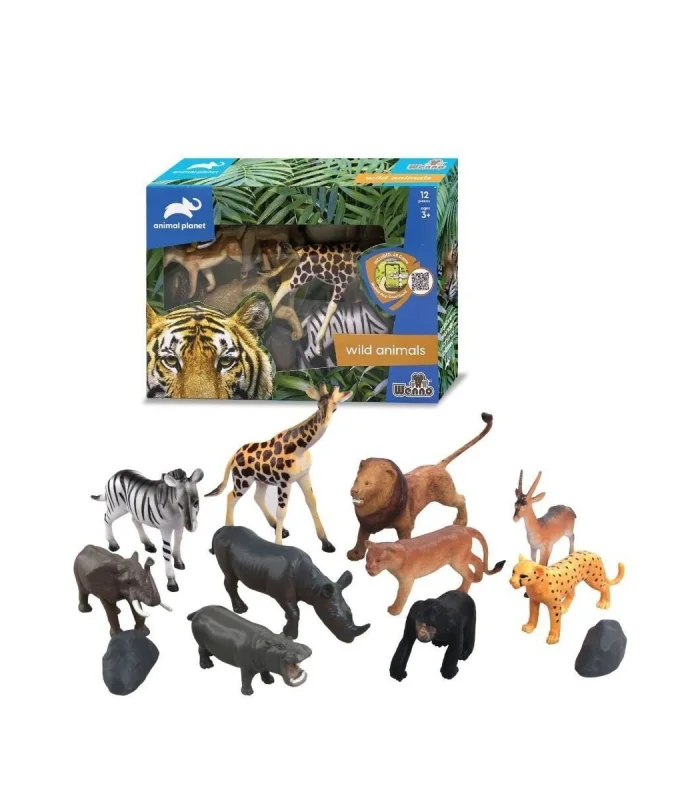 SH-5901 Vardem Kutulu 12 Parça Vahşi Hayvan Seti