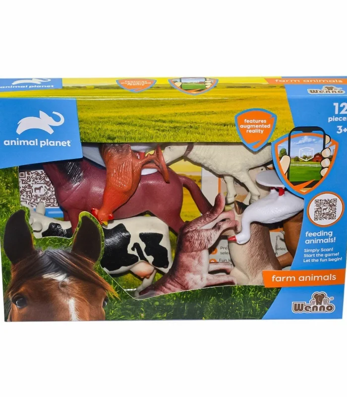 SH-D5904 Kutulu 12 Parça Çiftlik Hayvanları - Vardem Oyuncak