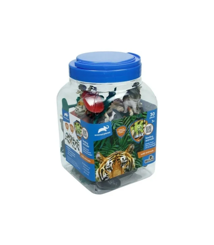 SH-D6601-1 2 3 4 30 Parça Hayvan Seti 2 Vahşi - 2 Çiftlik - Vardem Oyuncak