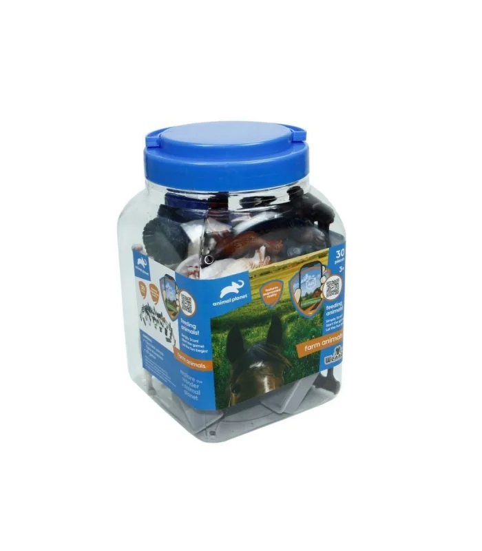 SH-D6601-1 2 3 4 30 Parça Hayvan Seti 2 Vahşi - 2 Çiftlik - Vardem Oyuncak