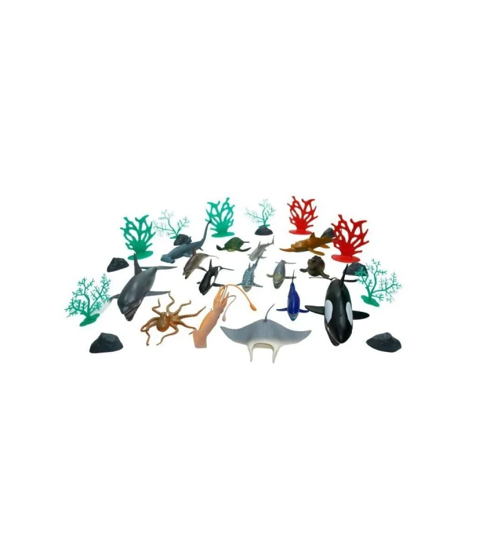 SH-D6601-1 2 3 4 30 Parça Hayvan Seti 2 Vahşi - 2 Çiftlik - Vardem Oyuncak