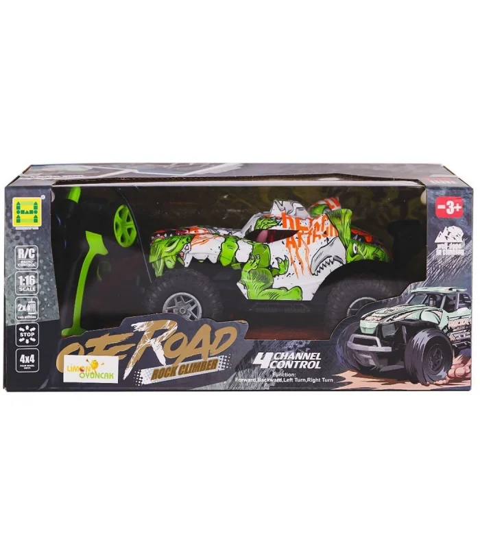 SH091-503B Kumandalı Şarjlı Off Road Canavar Rock Climber 4x4 -Limon Oyuncak