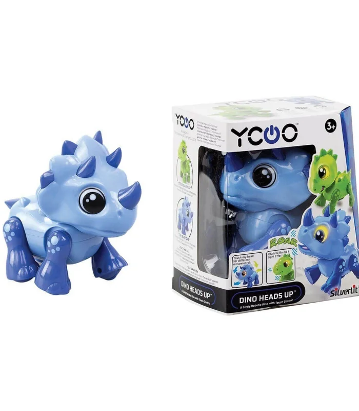 SIL 88592 Silverlit Sesli ve Işıklı Elektronik Robot Dino Heads Up -Necotoys