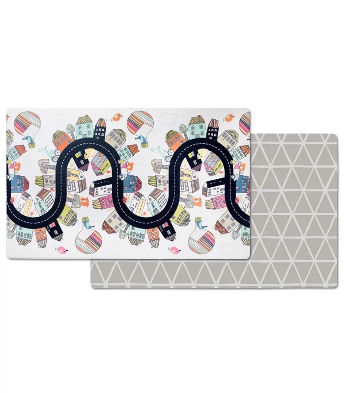 Skip Hop Çift Taraflı Oyun Halısı Oyun Matı Köy